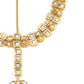 Gold-Polished White Green Kundan-Studded Pearl Beaded Matha Patti - Ruby Raang | Swadesiicart