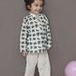 Breathables Kids Cotton Night Suit – White Elephant Print Kurta & Pyjama Co-Ord Set For Boys & Girls
