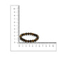 Tiger Eye Brown and Black Round crystal Beads Elastic Bracelet - Ruby Raang | Swadesiicart