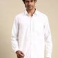 Ramraj Cotton Mens Full Sleeve White Shirt Plus Size - Pure Cotton | Swadesiicart