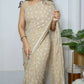 Vamsee Patangiyu Cream Georgette Saree - Swadesiicart