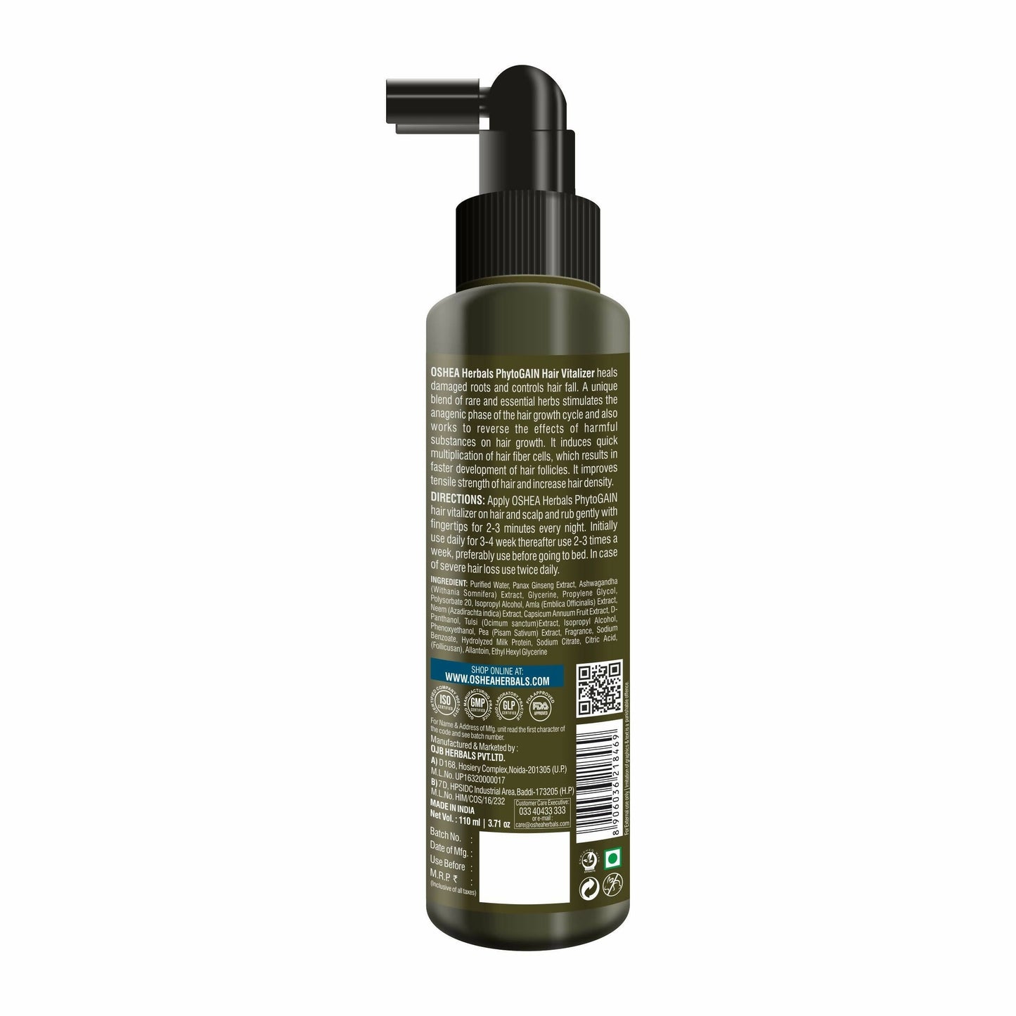 Oshea Herbals Phytogain Hair Vitalizer - Limited Time Offer - Swadesiicart