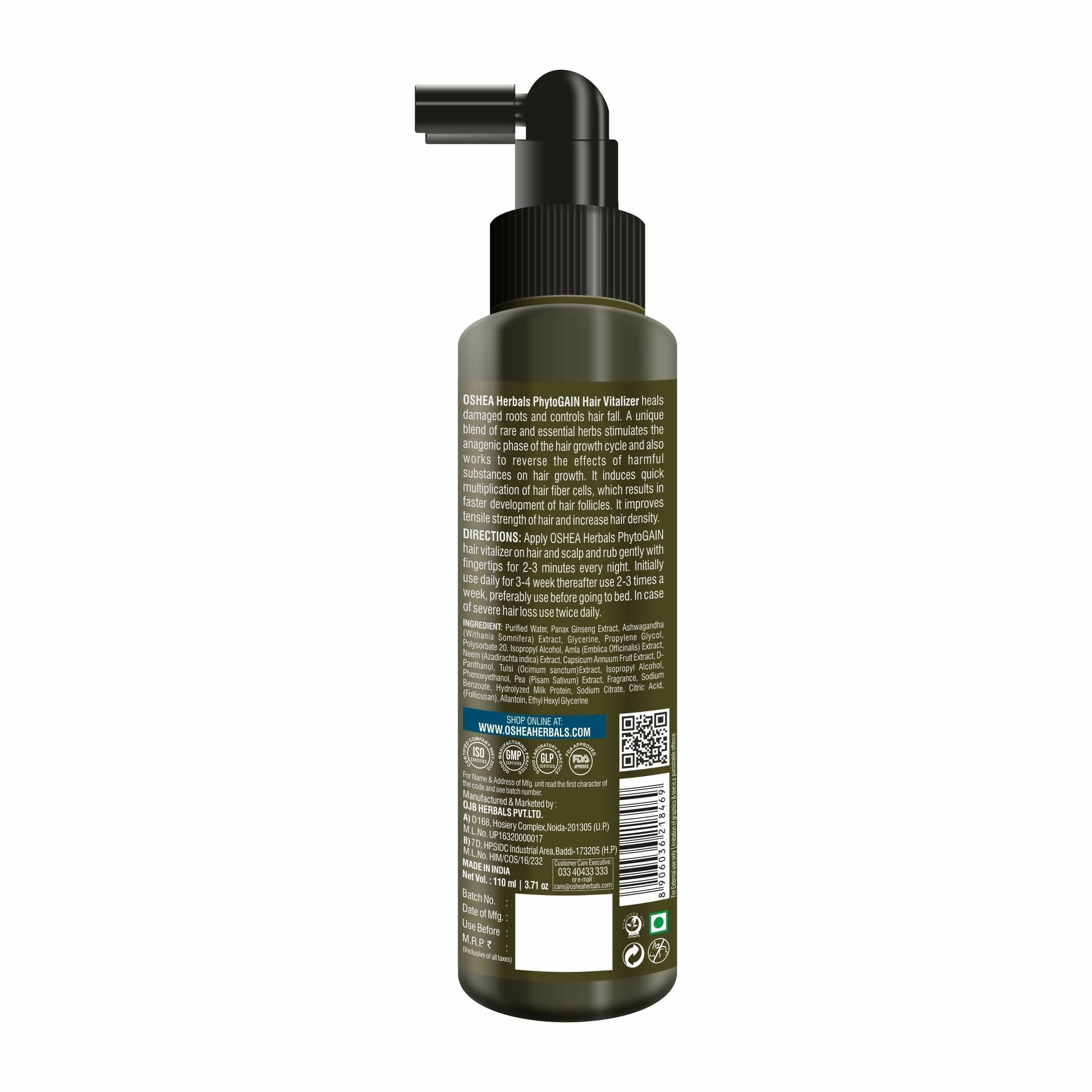 Oshea Herbals Phytogain Hair Vitalizer - Limited Time Offer - Swadesiicart