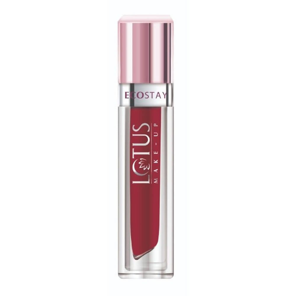Lotus Make-Up Ecostay Matte Lip Lacquer - Red Fantasy (4 Gm) - Swadesiicart