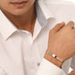 NVR Men's Rose Gold Metal Interlock Kada Bracelet - NR Retail-NVR