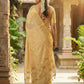 Anaita Beige Silk Saree With Blouse Piece