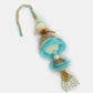 NVR Women & Men Set of 2 Blue Krishna Pearl Bhaiya Bhabhi Rakhi With Roli Chawal | Swadesiicart