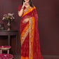 Ai Fashion Maroon Georgette Digital Print Party Wear Saree