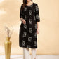 Anouk Women Printed Thread Work Kurta - Swadesiicart