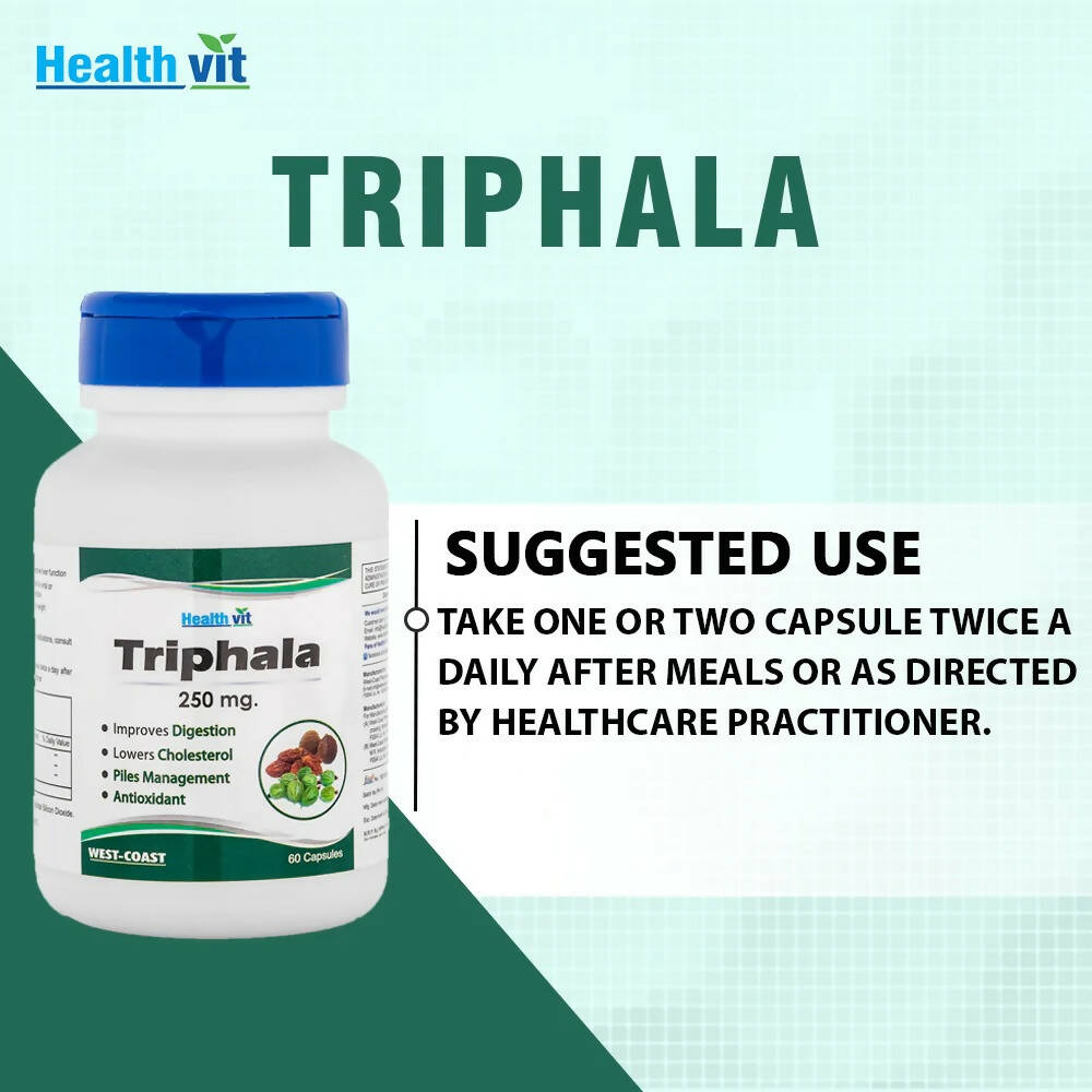 Healthvit Pure Herb Triphala Capsules | Swadesiicart