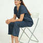 Breathables Women Cotton Night Suit Shirt And Pants Co-Ord Set I Night Wear | Co-Ord Set | Lounge Wear Set I Solid Colour