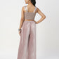 Lil Drama Glam Up Girls Grey Pant With Satin Top Party Co-Ordinate Set - Swadesiicart