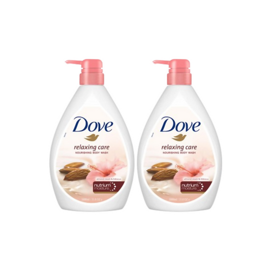 Dove Body Wash - Relaxing Care Almond Cream & Hibiscus Nourishing - Swadesiicart