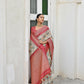 Vishnu Weaves Women's Pista Banarasi Silk Saree with Blouse - Swadesiicart