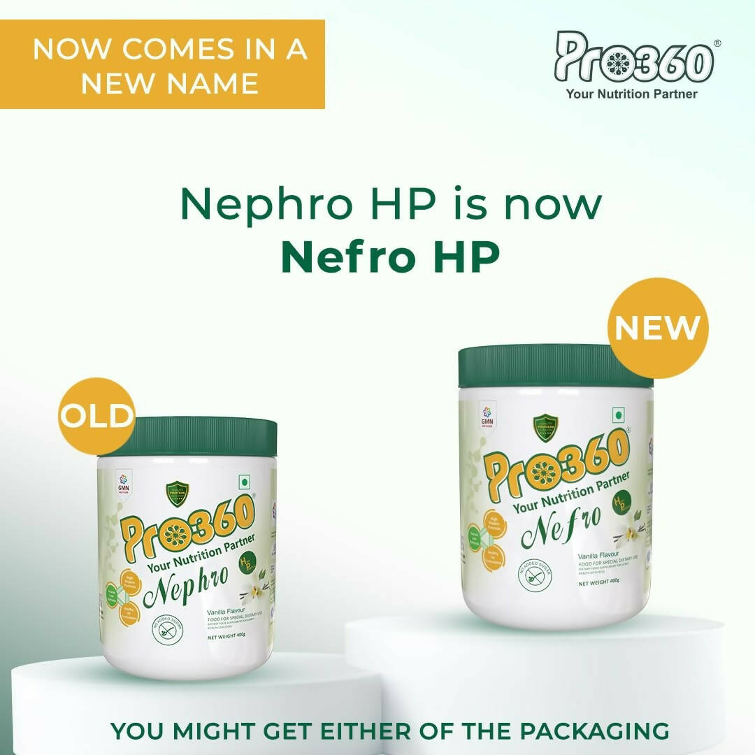 Pro360 Nefro (fka Nephro) HP - Dialysis Care Nutritional Supplement Powder | Swadesiicart