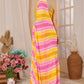 Aafreen Partywear Designer Lemon Georgette Fancy Ready Wear Saree