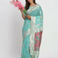 Shree Shyam Fashion Linen Cotton Sea Green Saree