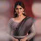 Lavender Banarasi Crush Silk Sequence Thread & Stone Work/ Texture Pallu Saree - Mohmanthan Kimiya | Swadesiicart