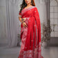 Exclusive Collection Beautiful Pure Cotton Hand Weaving Handloom Saree With Running Blouse Piece - Swadesiicart