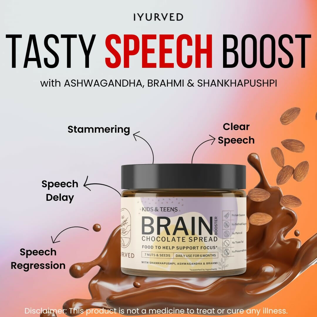 Iyurved Kids and Teens Study Booster Chocolate Spread - Swadesiicart