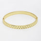 NVR Men's Gold-Polished Stainless Steel Kada Bracelet - Swadesiicart