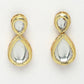 NVR Women's Gold Kundan-Studded Handcrafted Jewellery Set - Swadesiicart