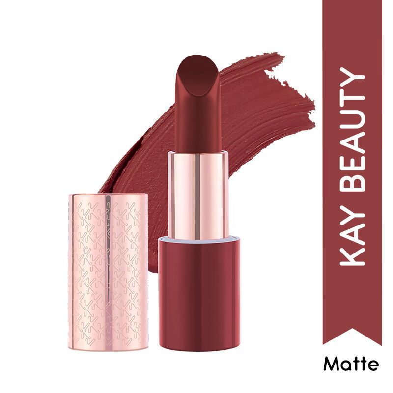 Kay Beauty By Katrina Kaif Matte Drama Long Stay Lipstick - Red Carpet | Swadesiicart