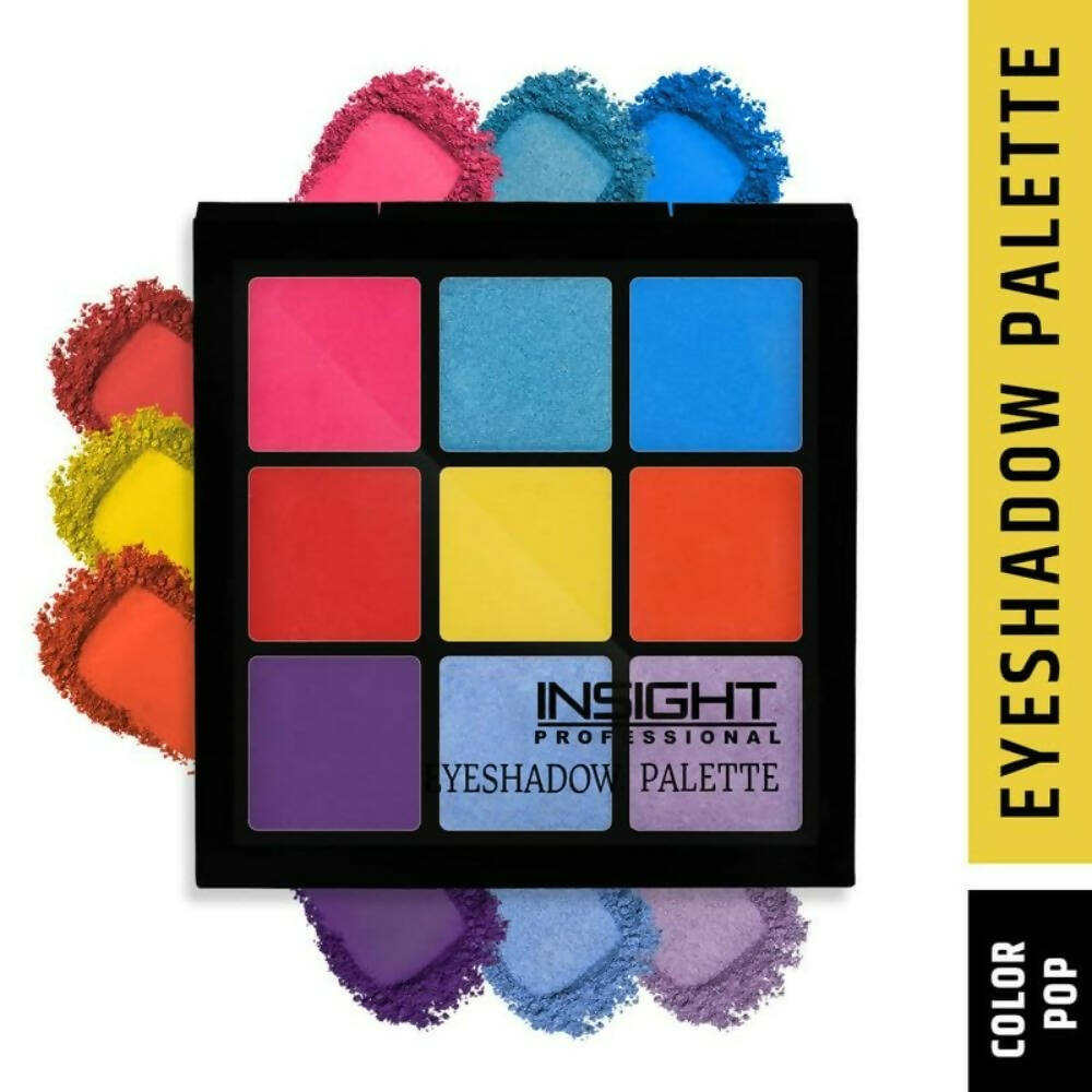 Insight Cosmetics 9 Color Eyeshadow Pallate - Color Pop - Swadesiicart