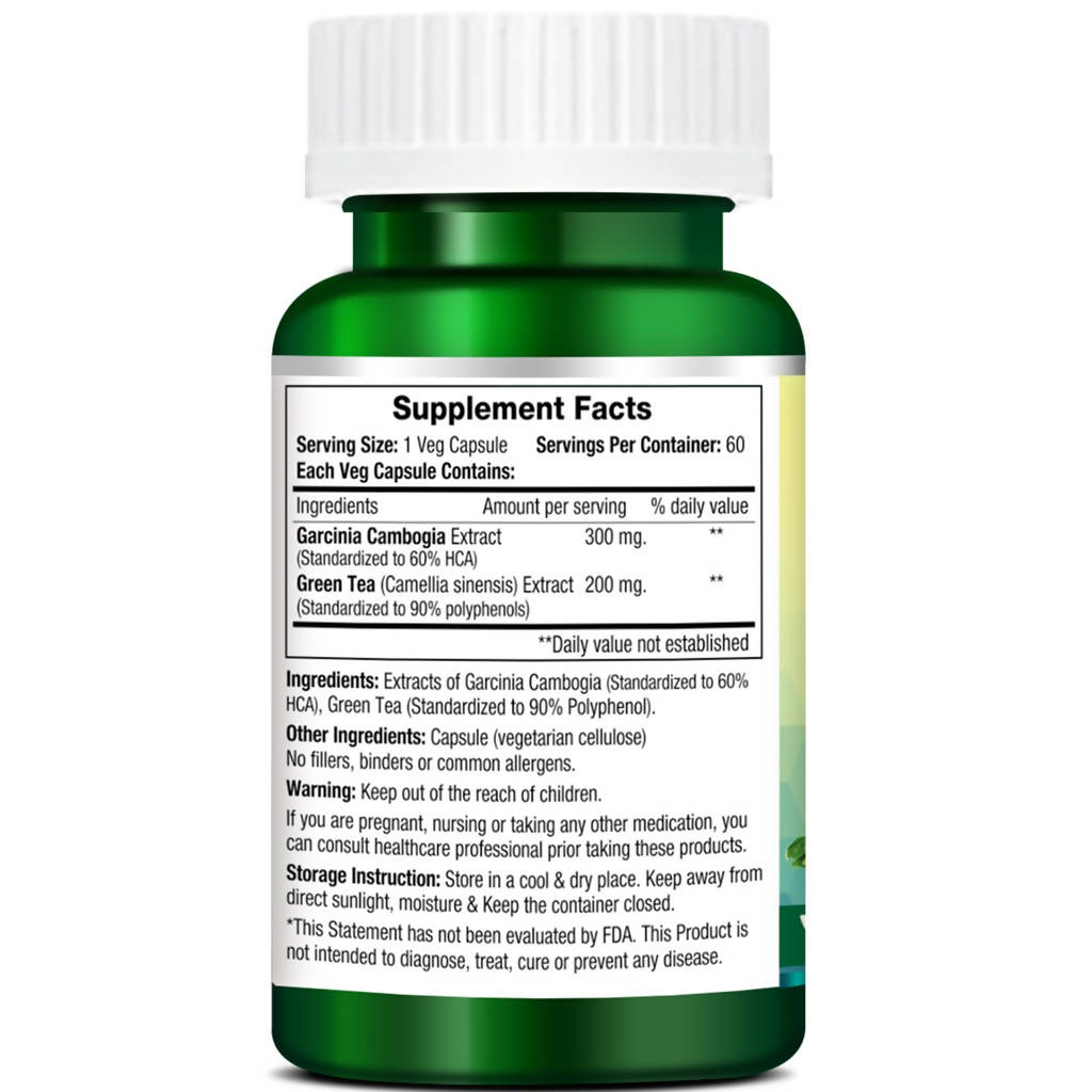 Morpheme Remedies Garcinia Green Tea Capsules | Swadesiicart