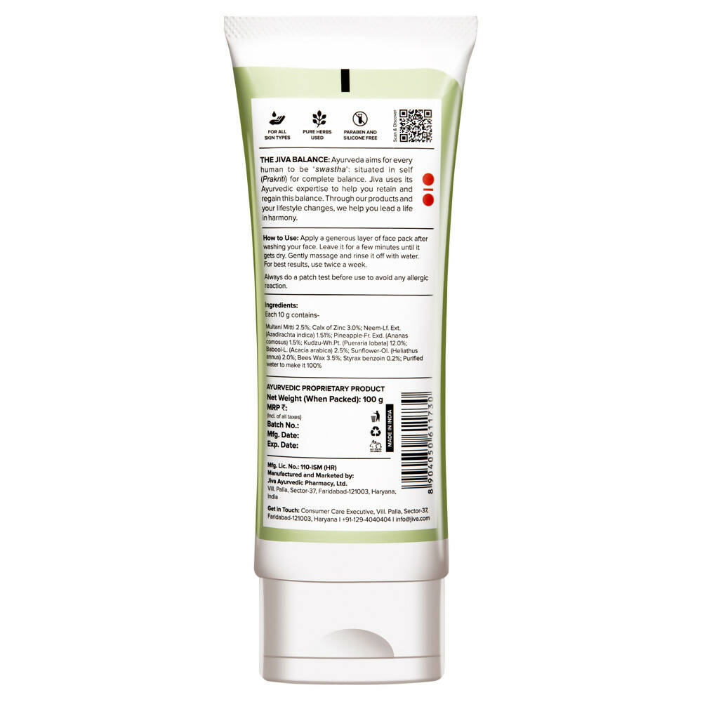 Jiva Ayurveda Neem Mud Pack - Swadesiicart