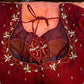 Kia Fashions Maroon Cotton Silk Hand Embroidered Readymade Blouse - Swadesiicart