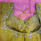 Kia Fashions Mustard Yellow Cotton Silk Hand Embroidered Readymade Blouse - Swadesiicart