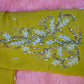 Kia Fashions Mustard Yellow Cotton Silk Hand Embroidered Readymade Blouse - Swadesiicart