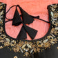 Kia Fashions Black Cotton Silk Hand Embroidered Readymade Blouse - Swadesiicart