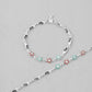 VOJ Set of 2 Stone Studded Mutli Color Flower Shaped Anklet - Swadesiicart