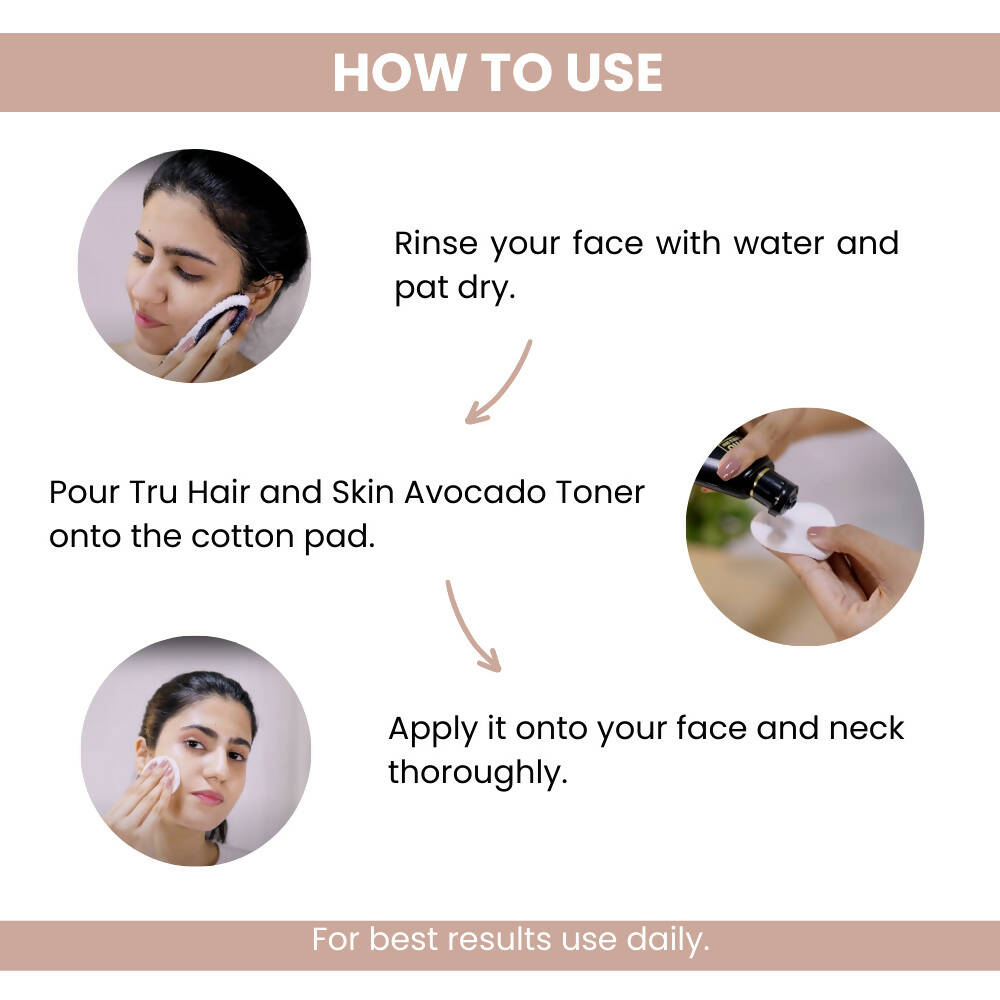 Tru Hair & Skin Avocado & Hyaluronic Acid Toner - Swadesiicart