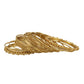 Gold-Polished Alloy Gold Trendy Bangle Set - The Pari - Swadesiicart