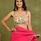 Amodin Designer Studio Multicolored Thread Pearl Work Padded Blouse - Swadesiicart