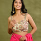 Amodin Designer Studio Multicolored Thread Pearl Work Padded Blouse - Swadesiicart