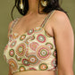 Amodin Designer Studio Multicolored Thread Pearl Work Padded Blouse - Swadesiicart