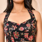 Amodini Designer Studio Embroidered Black Halter-Neck Designer Blouse