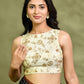 Amodin Designer Studio Golden Tissue Floral Cutdana Padded Blouse