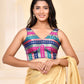 Amodini Designer Studio Zari Brocade Sleeveless Padded Blouse
