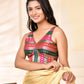 Amodini Designer Studio Zari Brocade Sleeveless Padded Blouse