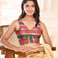 Amodini Designer Studio Zari Brocade Sleeveless Padded Blouse