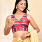Amodini Designer Studio Zari Brocade Sleeveless Padded Blouse