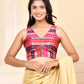 Amodini Designer Studio Zari Brocade Sleeveless Padded Blouse
