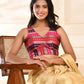 Amodini Designer Studio Zari Brocade Sleeveless Padded Blouse