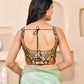 Amodini Designer Studio Kashi Banarsi Black Sleeveless Padded Blouse