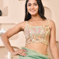 Amodini Designer Studio Kashi Banarsi Gold Sleeveless Padded Blouse